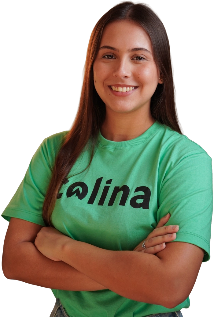 Alpinista da Colina Tech sorrindo