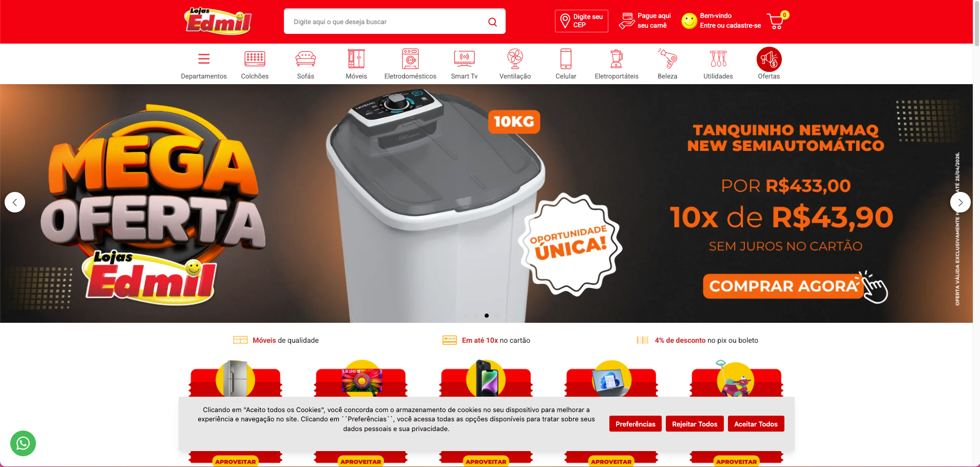 Lojas Edmil: +554% em receita orgânica com SEO | Colina Tech