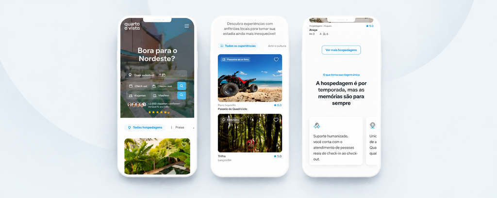 Experiência De Navegação Do Quarto À Vista Pelo Smartphone 