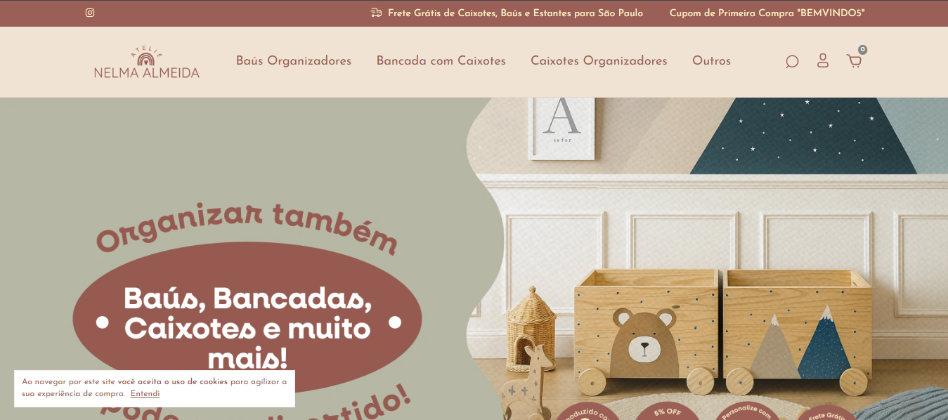 print do site nelma almeida